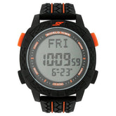 Sonata Men's Digital Watch With Black Plastic Strap, 77058PP04